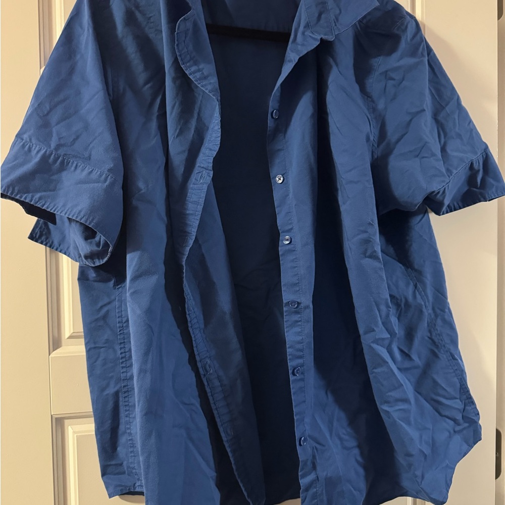 George Women's Blue Button Down Shirt